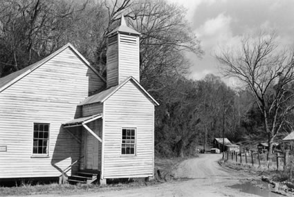 <b>Country Church.</b> Claiborne County, MS, March 1976.